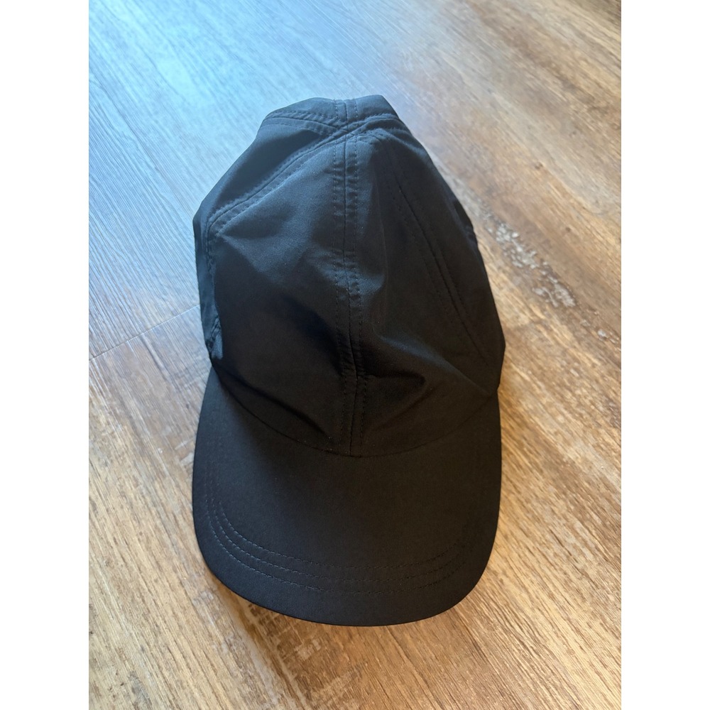 All in Motion Black Athletic Running Hat Bungee Adjustable Baseball Cap O/S